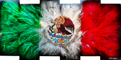 Chris DeRubeisArt titleMexican Flag 38x72