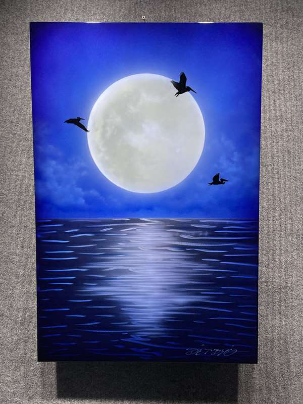 Chris DeRubeisArt titlePelican Moon 36X24