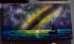 Chris DeRubeisArt titleCosmic Sail 22x44