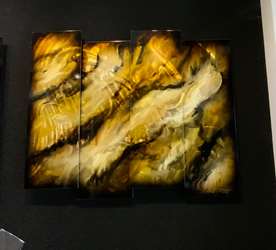 Chris DeRubeisArt title4 Panel Sleek 38x48