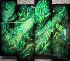 Chris DeRubeisArt title4 Panel Sleek 48x38