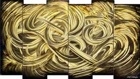 Eternal Luminance: Sensual Echos in Six Movements (Solid Brass 44x84)